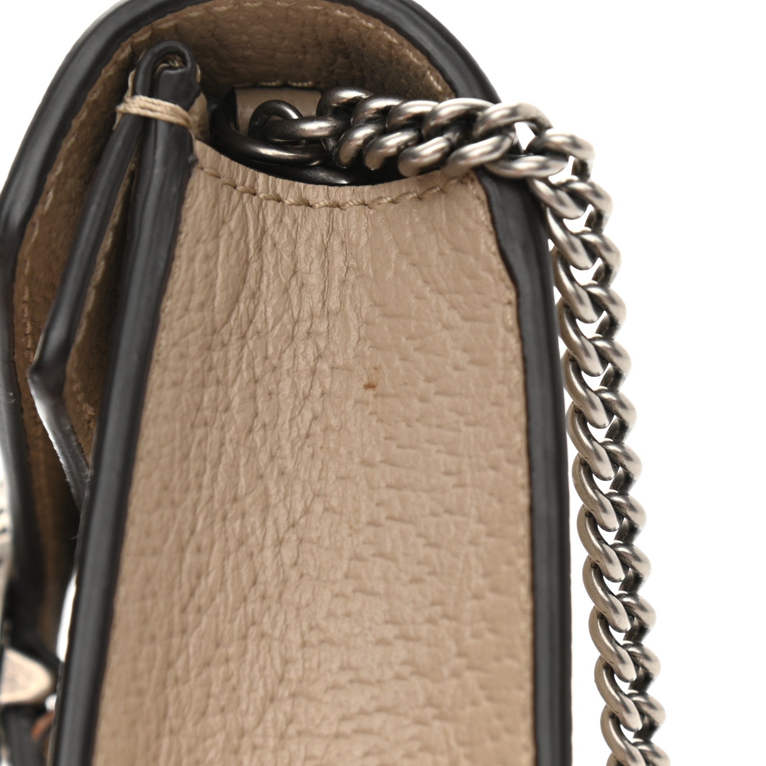 Gucci GG Supreme Monogram Textured Dollar Calfskin Super Mini Dionysus Shoulder Bag Beige Mystic White Oatmeal 12 of 12