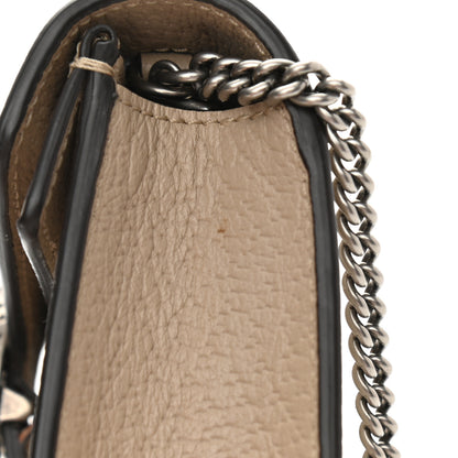 Gucci GG Supreme Monogram Textured Dollar Calfskin Super Mini Dionysus Shoulder Bag Beige Mystic White Oatmeal 12 of 12