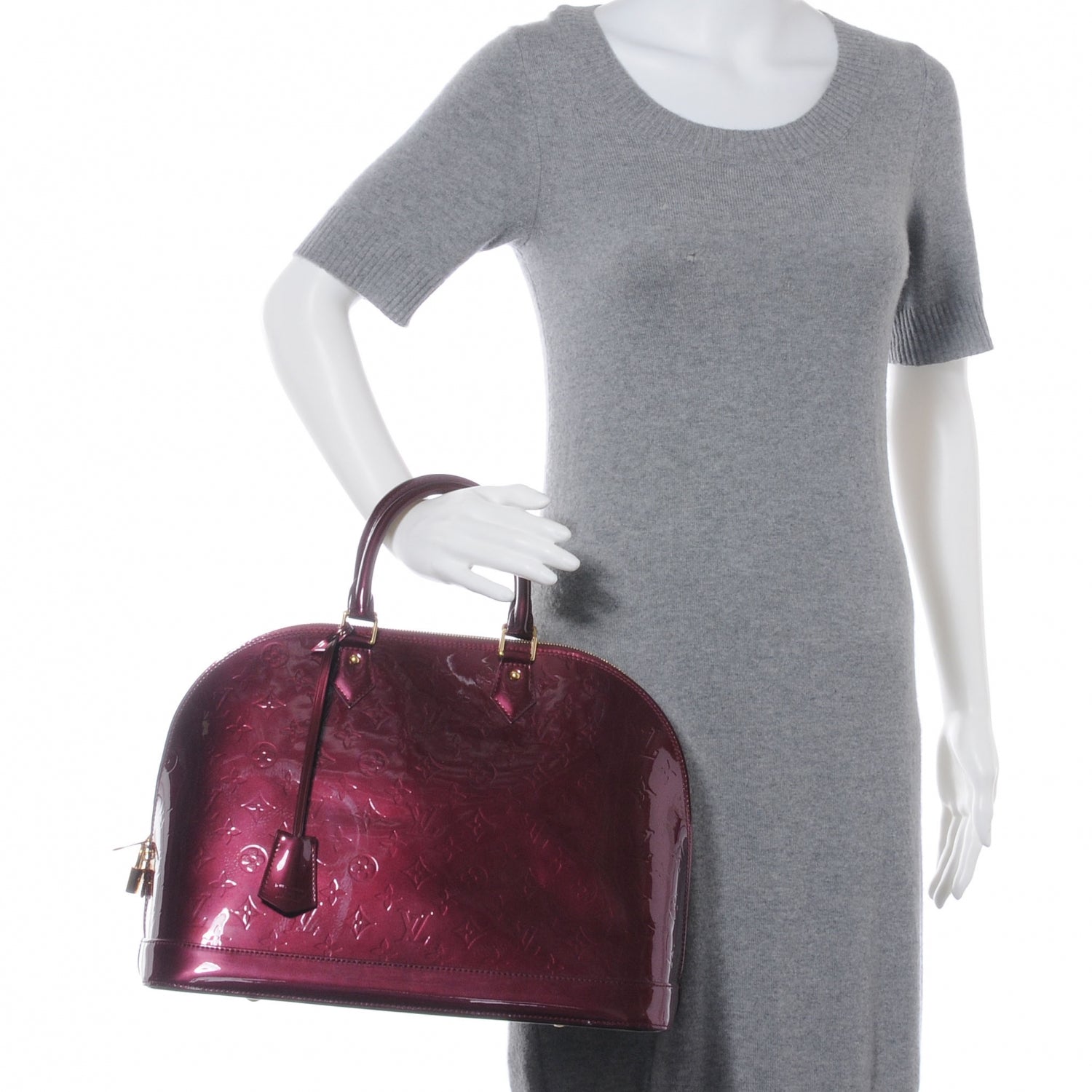 Louis Vuitton Vernis Alma GM Rouge Fauviste 2 of 7