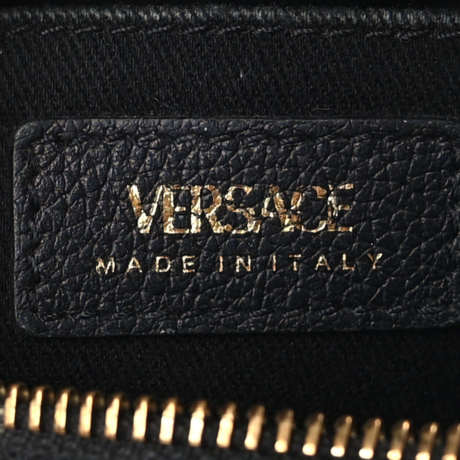 Versace Calfskin La Medusa Round Camera Bag Black 6 of 8