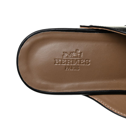 Hermes Calfskin Carlotta Mules 36 Black 7 of 7