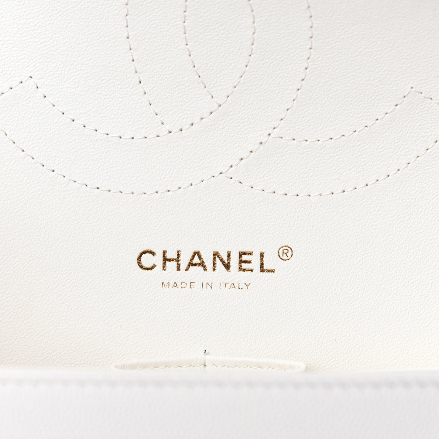 Caviar Quilted Jumbo Double Flap White