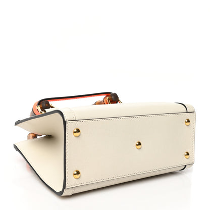 Gucci Wonka Grain Calfskin Mini Diana Tote Bag Mystic White Orange Fluo 4 of 10