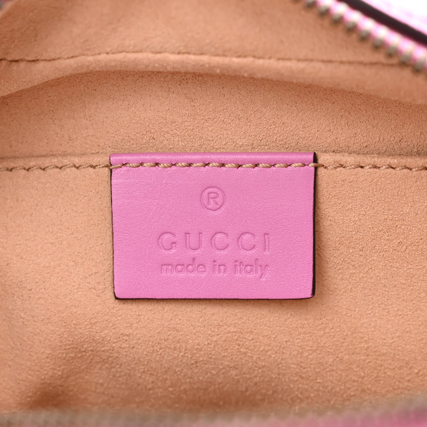 Gucci Calfskin Matelasse Small GG Marmont Chain Shoulder Bag Candy Mousse 6 of 10