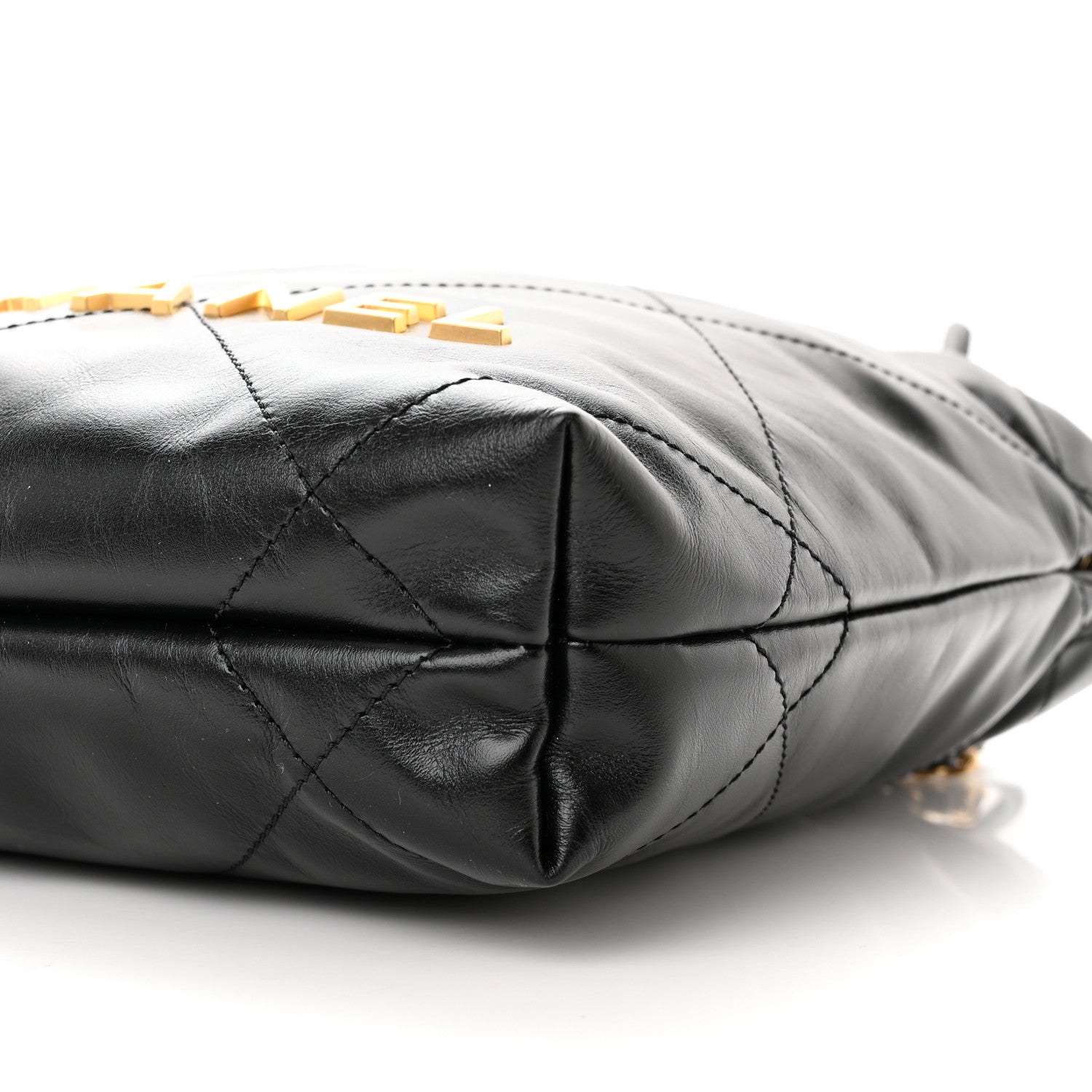 Chanel Shiny Calfskin Quilted Mini Chanel 22 Black 10 of 10