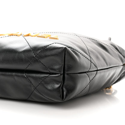 Chanel Shiny Calfskin Quilted Mini Chanel 22 Black 10 of 10