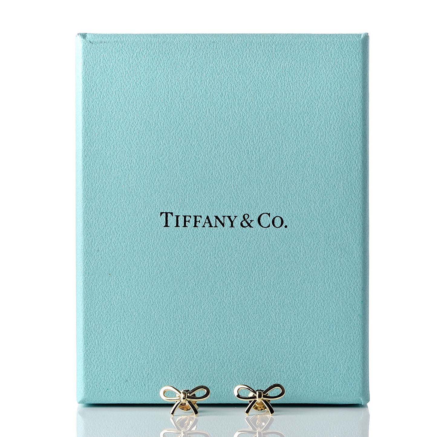 18K Yellow Gold Bow Earrings