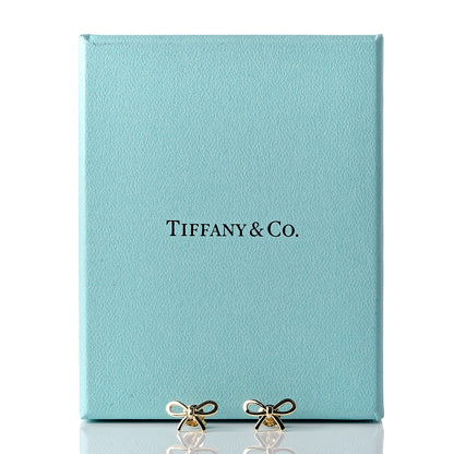 Tiffany 18K Yellow Gold Bow Earrings 5 of 5