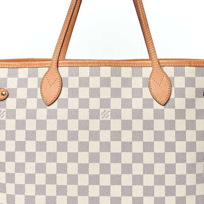 Louis Vuitton Damier Azur Neo Neverfull MM Rose Ballerine 10 of 13