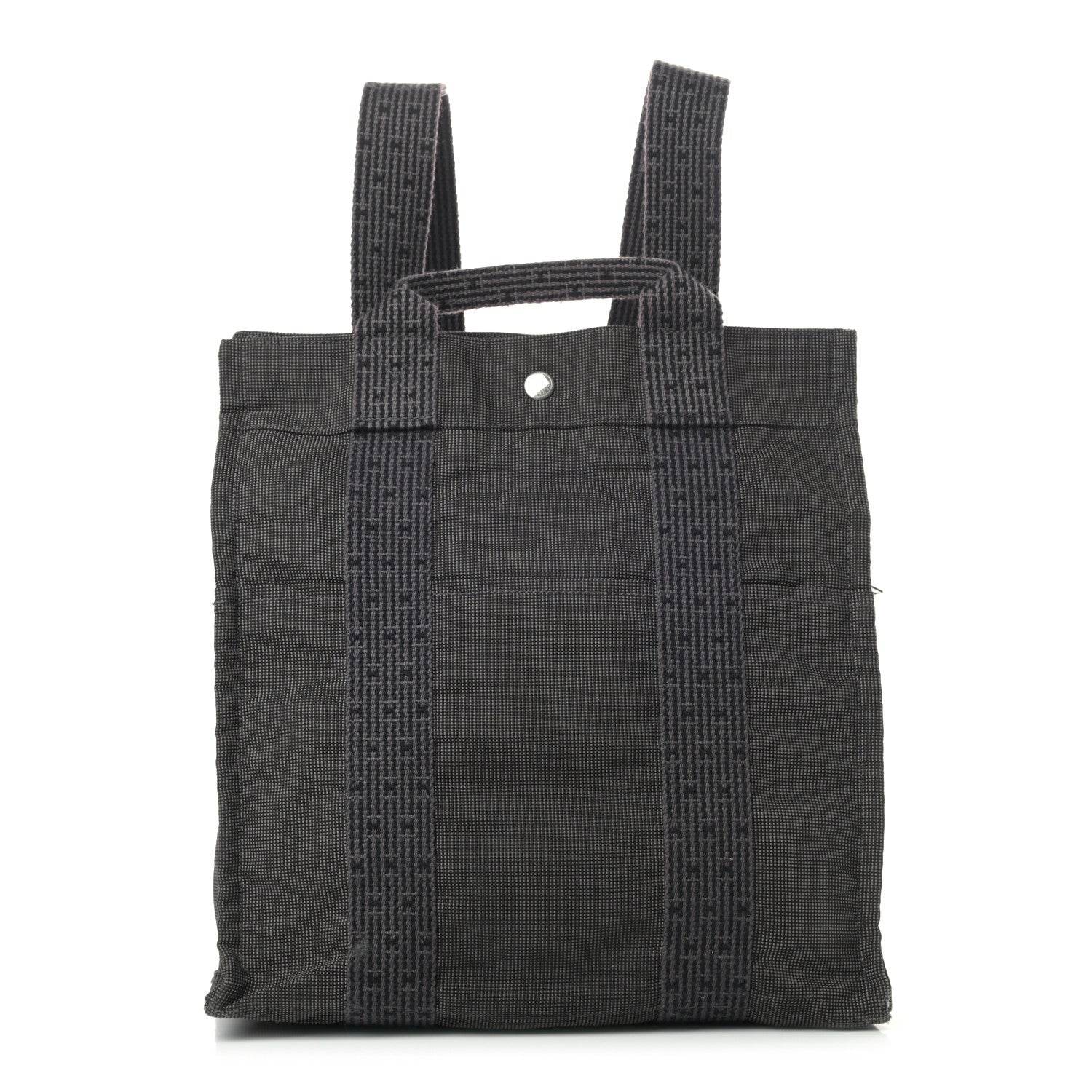 Hermes Canvas Herline Backpack Grey 1 of 22