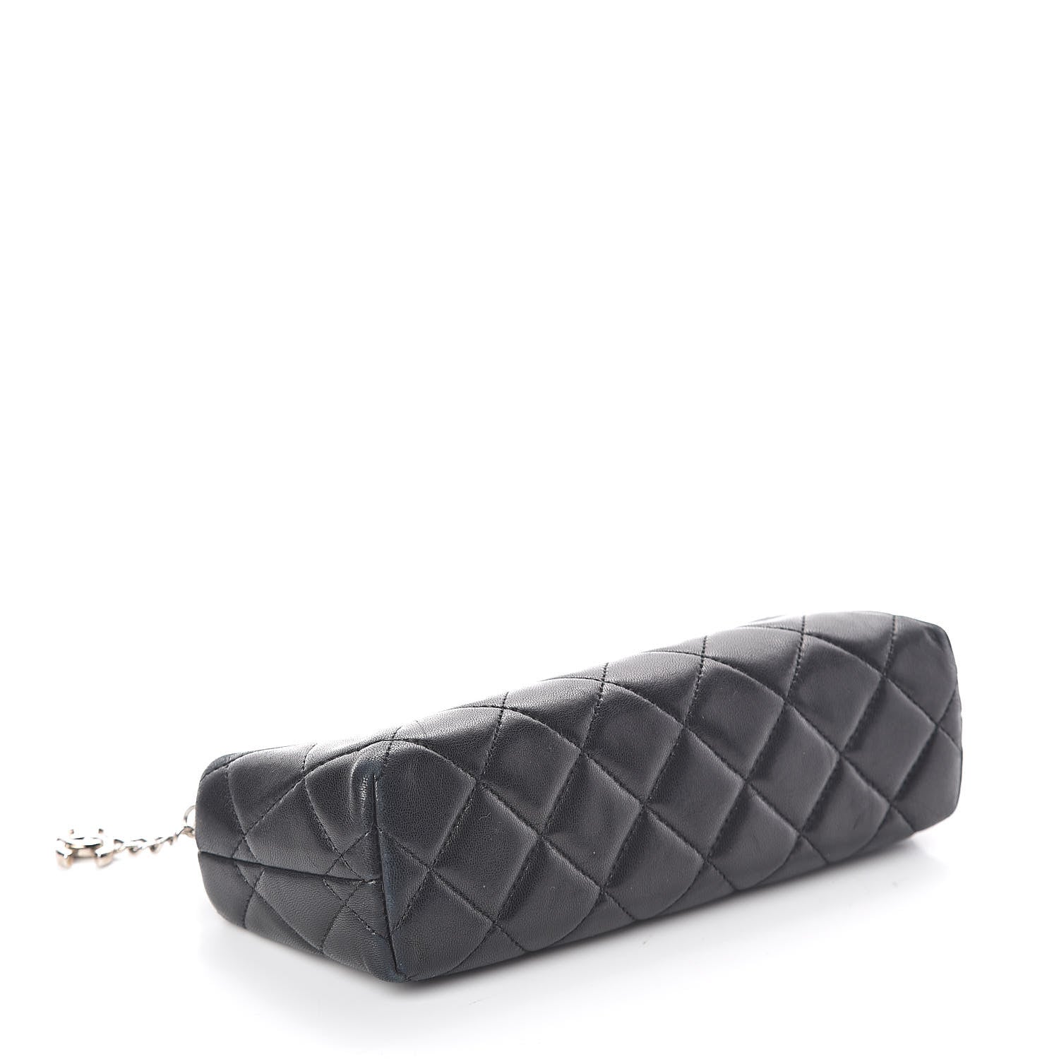 Chanel Lambskin Quilted Cosmetic Case Black 4 of 9