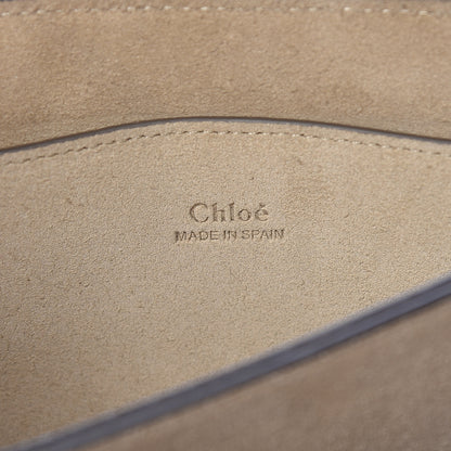 Chloe Suede Calfskin Small Faye Shoulder Bag Motty Grey 6 of 10
