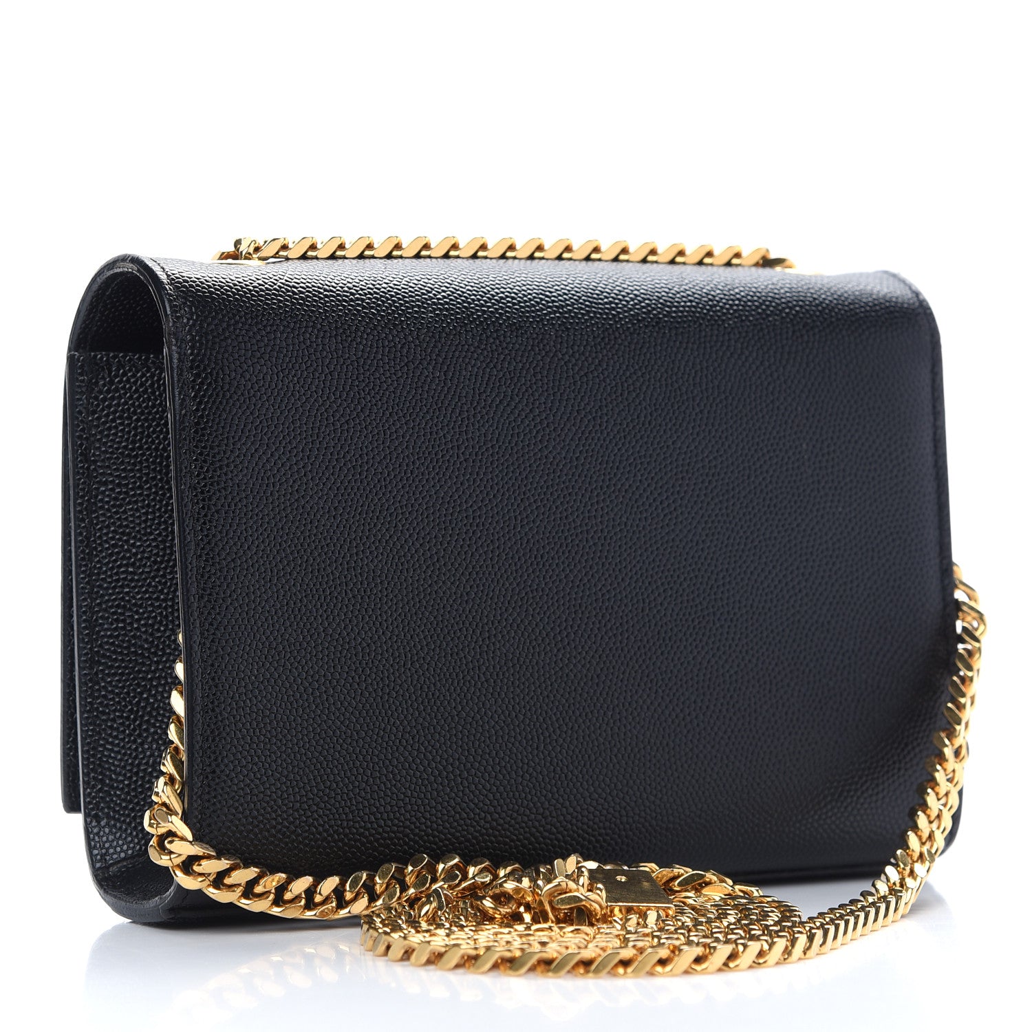 Saint Laurent Grain De Poudre Small Monogram Kate Satchel Black 3 of 9