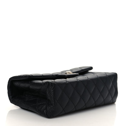 Chanel Grained Calfskin Quilted 2.55 Reissue Flap Belt Bag Clutch Black 4 of 11