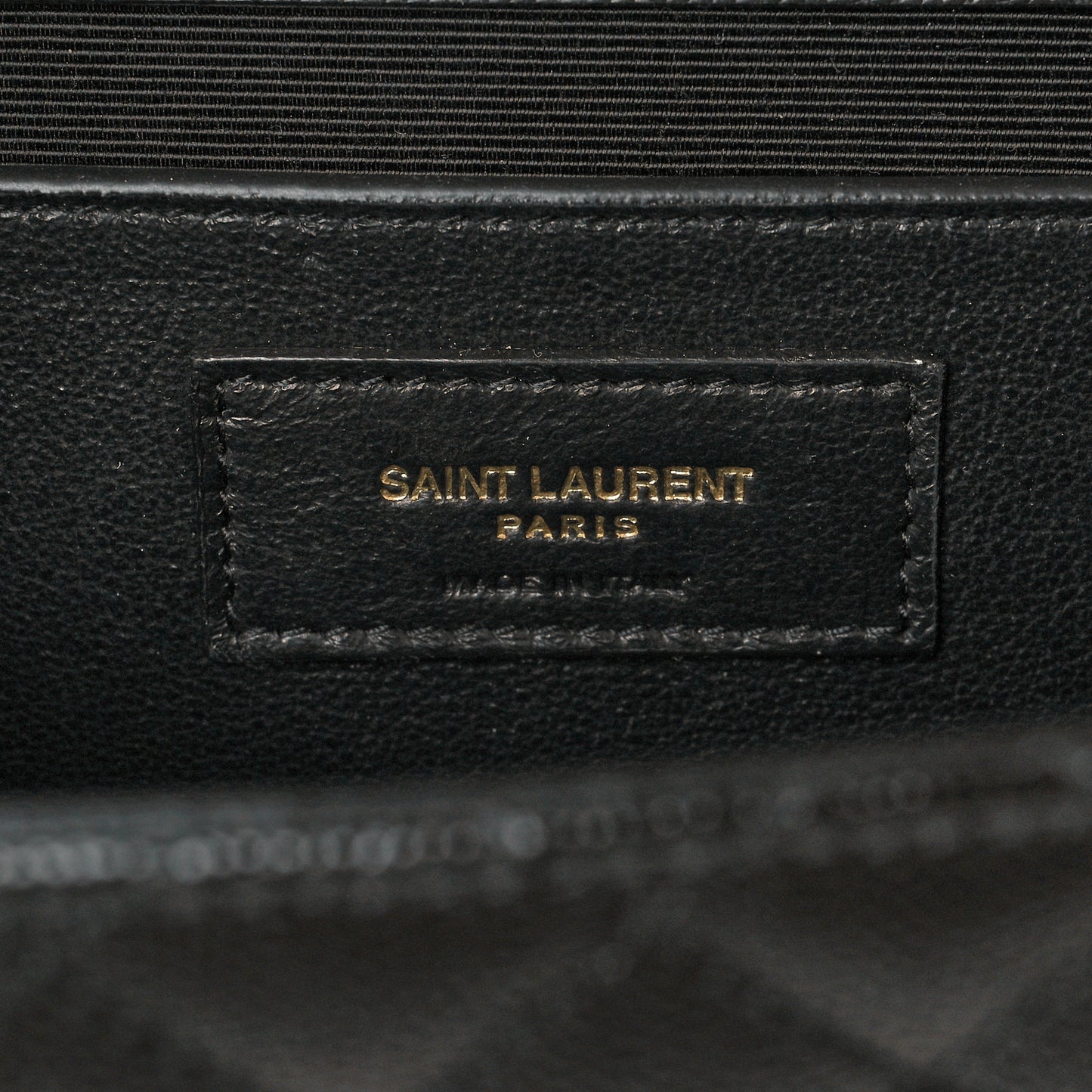 Grain De Poudre Textured Mixed Matelasse Triquilt Medium Monogram Satchel Black