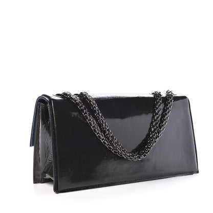 Chanel Patent Mademoiselle Single Flap So Black 4 of 10