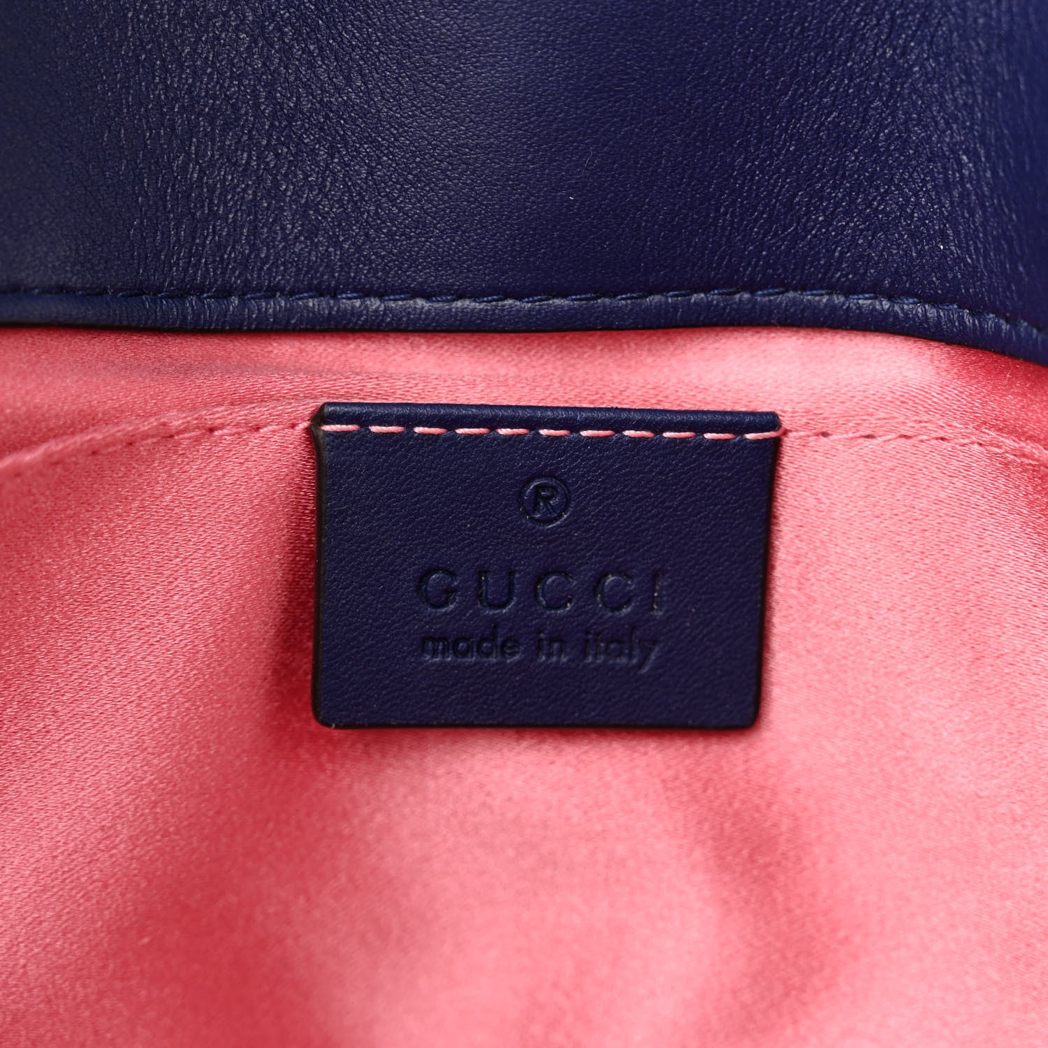 Gucci Velvet Matelasse Mini GG Marmont Shoulder Bag Cobalt Blue 6 of 10