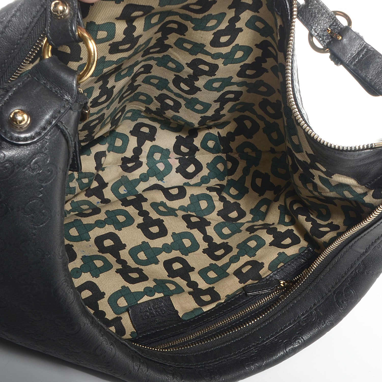 Gucci Guccissima Biba Hobo Black 5 of 7