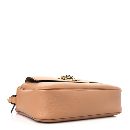 Versace Grained Calfskin La Medusa Shoulder Bag Brown 4 of 8
