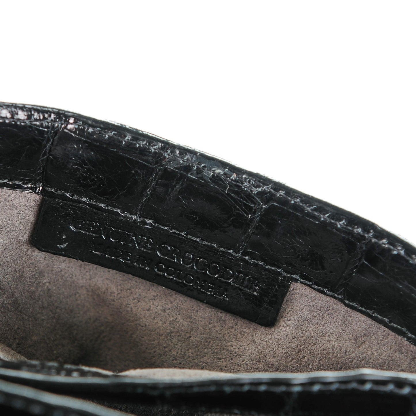 Crocodile Small Chain Crossbody Bag Black