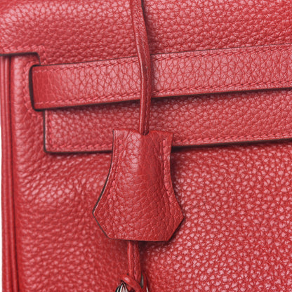 Hermes Taurillon Clemence Retourne Kelly 35 Rouge Casaque 13 of 34
