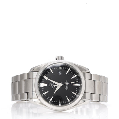 Omega Stainless Steel 36mm Seamaster Aqua Terra Quartz Watch Black 2518.50 3 of 8