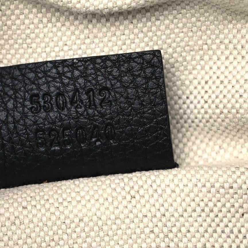 Gucci Grained Calfskin Logo Belt Bag Black 9 of 10