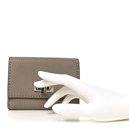 Fendi Cuoio Romano Selleria Medium Peekaboo Wallet Corda 2 of 7