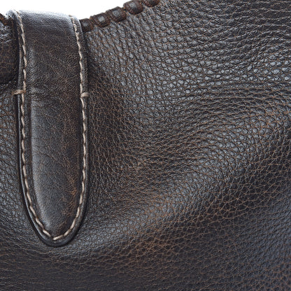 Gucci Calfskin Large New Jackie Shoulder Bag Dark Brown 13 of 19
