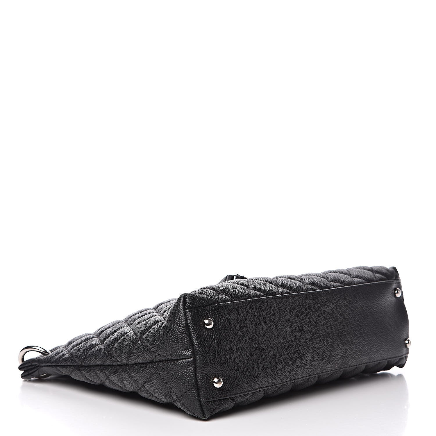 Chanel Caviar Quilted CC Shopping Tote Black 4 of 11