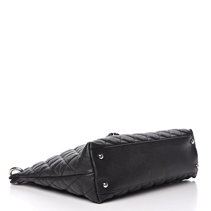 Chanel Caviar Quilted CC Shopping Tote Black 4 of 11