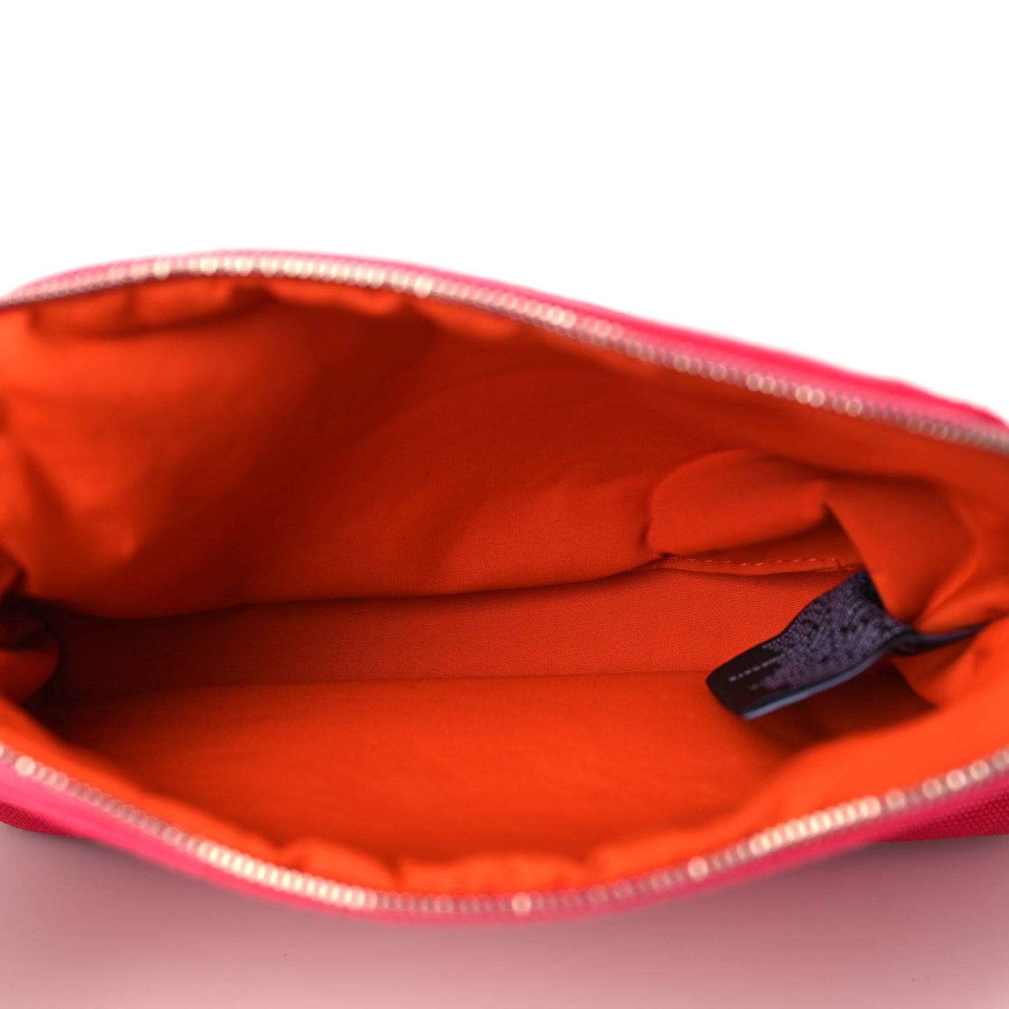 Cotton Canvas Mini Bolide Travel Cosmetic Pouch Hibiscus