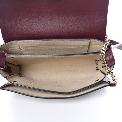 Chloe Suede Calfskin Small Faye Shoulder Bag Plum Purple 5 of 9