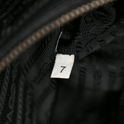 Prada Tessuto Nylon Nappa Braided Gaufre Shopping Satchel Black 7 of 13