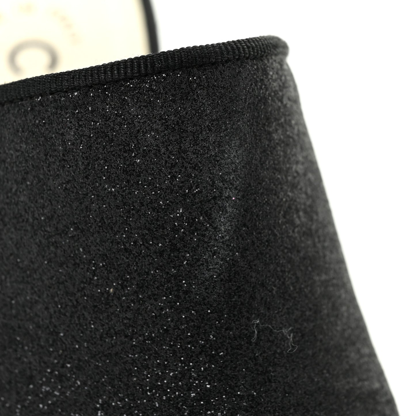 Fabric Cap Toe CC Mules 36.5 Black