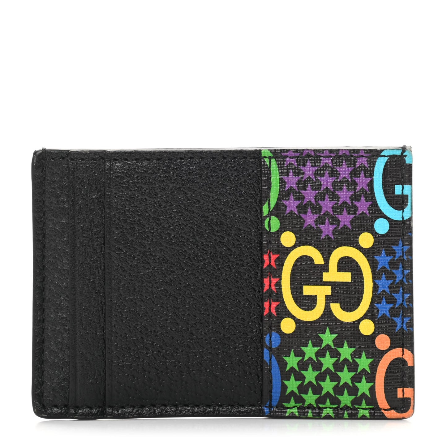 GG Supreme Monogram Psychedelic Card Holder Black