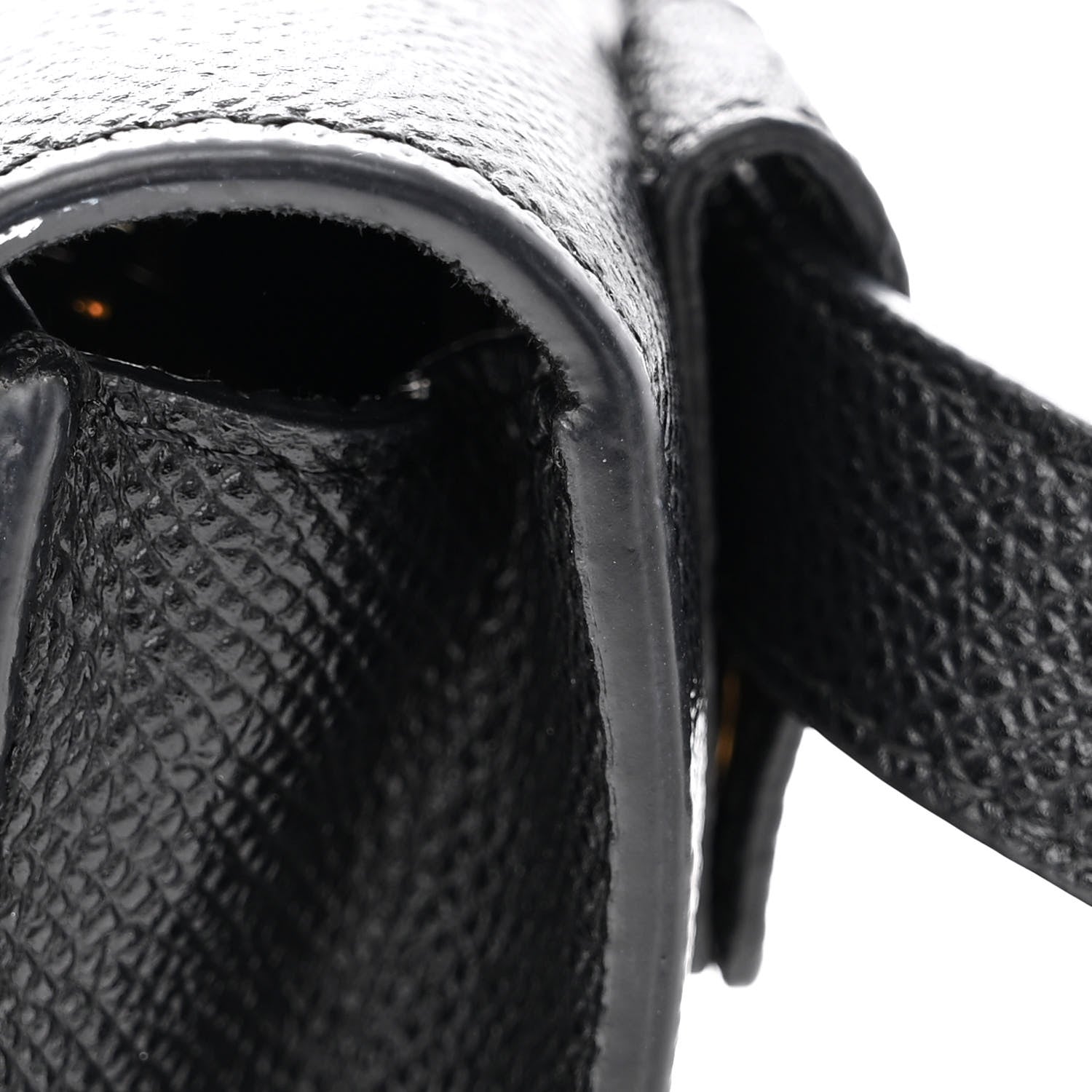 Christian Dior Grained Calfskin Saddle Belt Bag Black 11 of 13