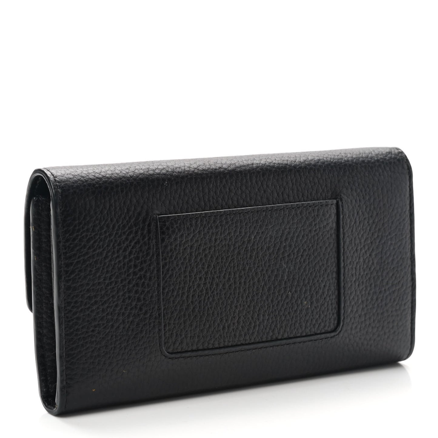 Grain Vegetable Tanned Calfskin Darley Wallet Black