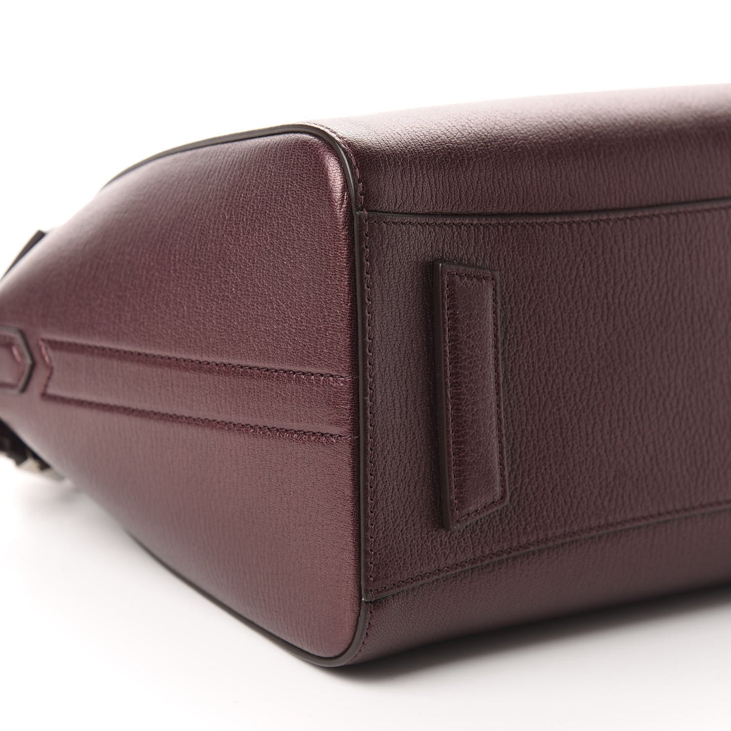 Metallic Sugar Goatskin Small Antigona Oxblood