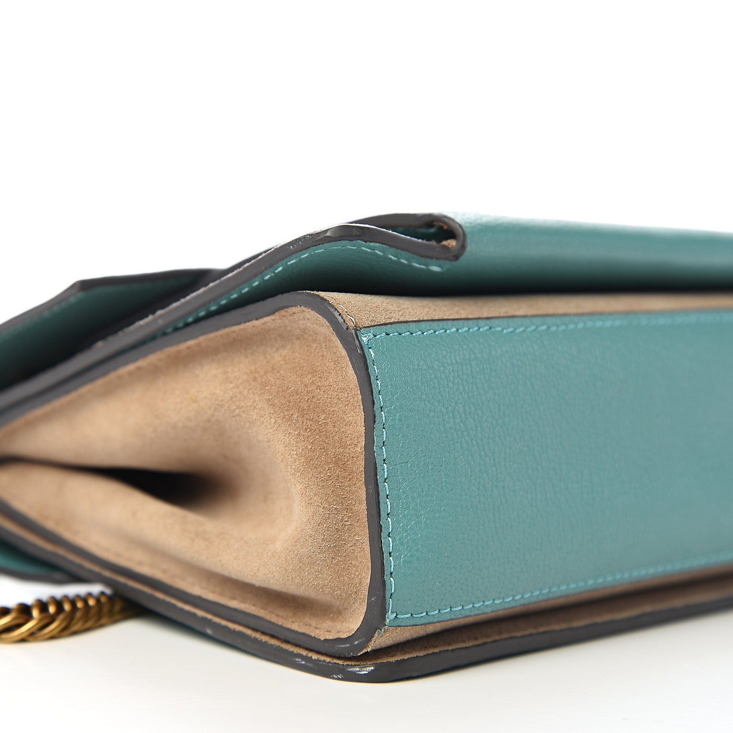 Givenchy Sugar Goatskin Small GV3 Shoulder Bag Light Blue Tan 6 of 10