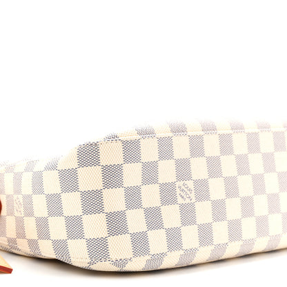 Louis Vuitton Damier Azur Slouchy PM Rose Ballerine 8 of 9