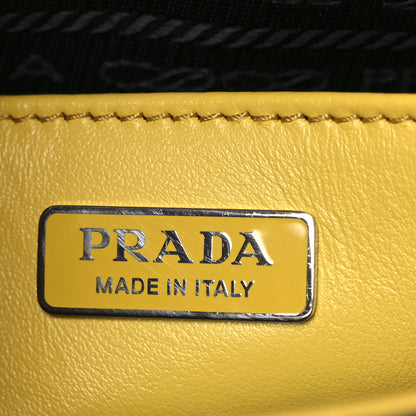 Prada Spazzolato Cleo Flap Shoulder Bag Sole Black 6 of 11
