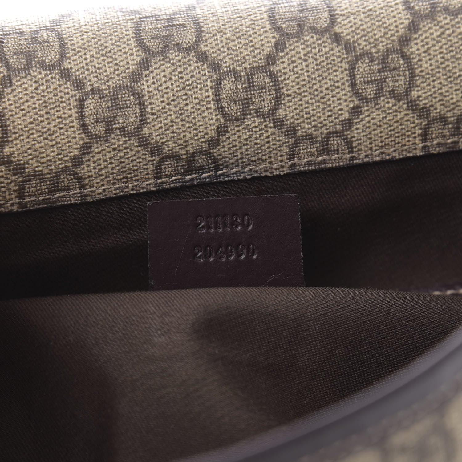 Gucci GG Plus Monogram Web Medium Flap Messenger Beige Dark Brown 8 of 18