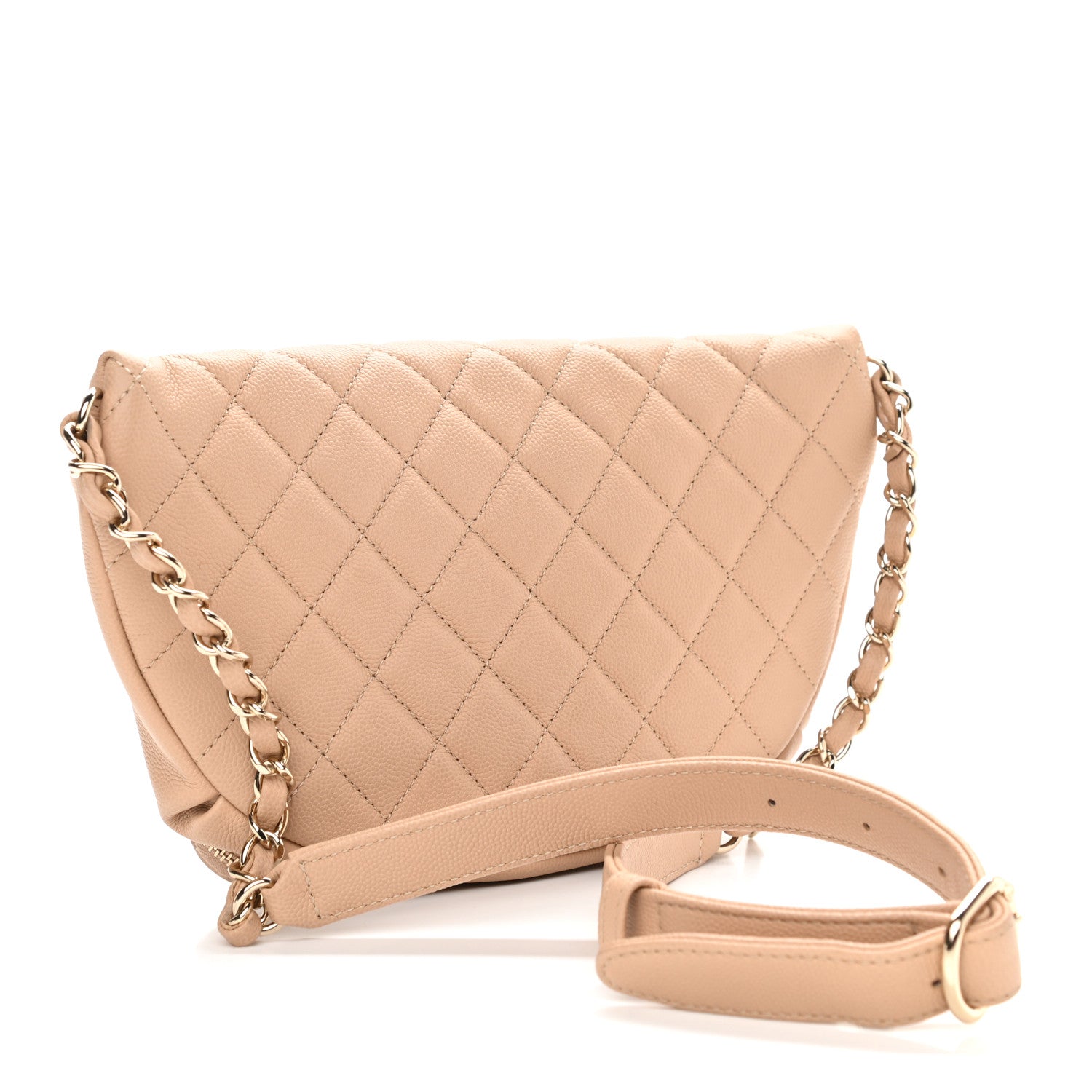 Chanel Caviar Quilted Business Affinity Waist Belt Bag Beige 3 of 11