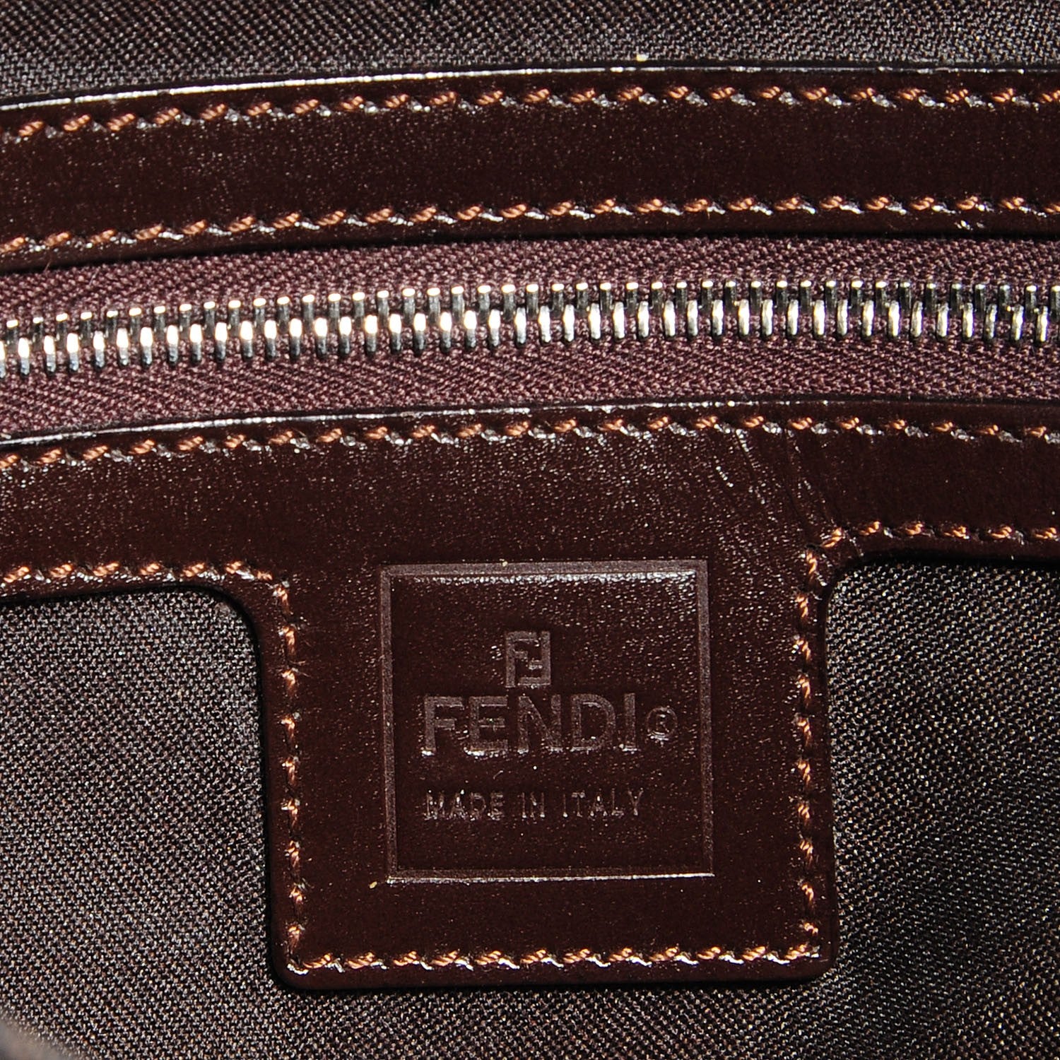 Fendi Zucca Shoulder Bag Tobacco 5 of 6