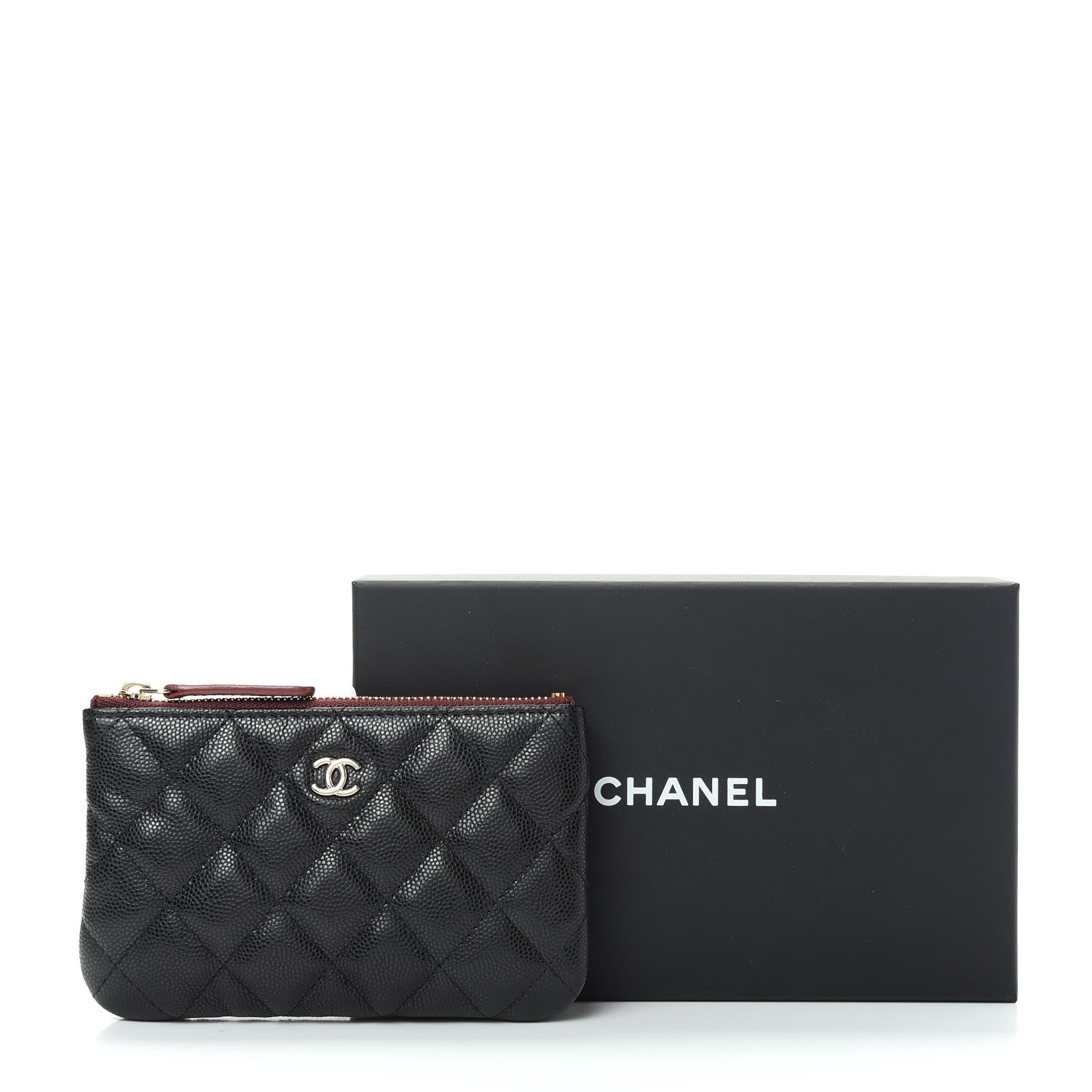 Chanel Caviar Quilted Small Cosmetic Case Black 8 of 8
