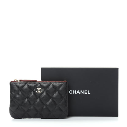 Chanel Caviar Quilted Small Cosmetic Case Black 8 of 8