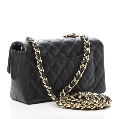 Chanel Lambskin Quilted Mini Coco Charms Rectangular Flap Black 3 of 11