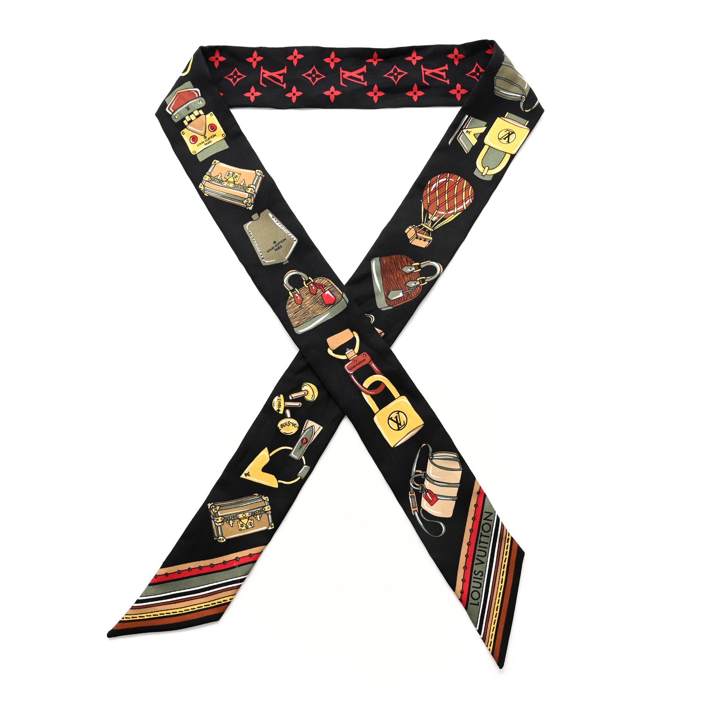 Silk Monogram Essentials LV BB Bandeau Black