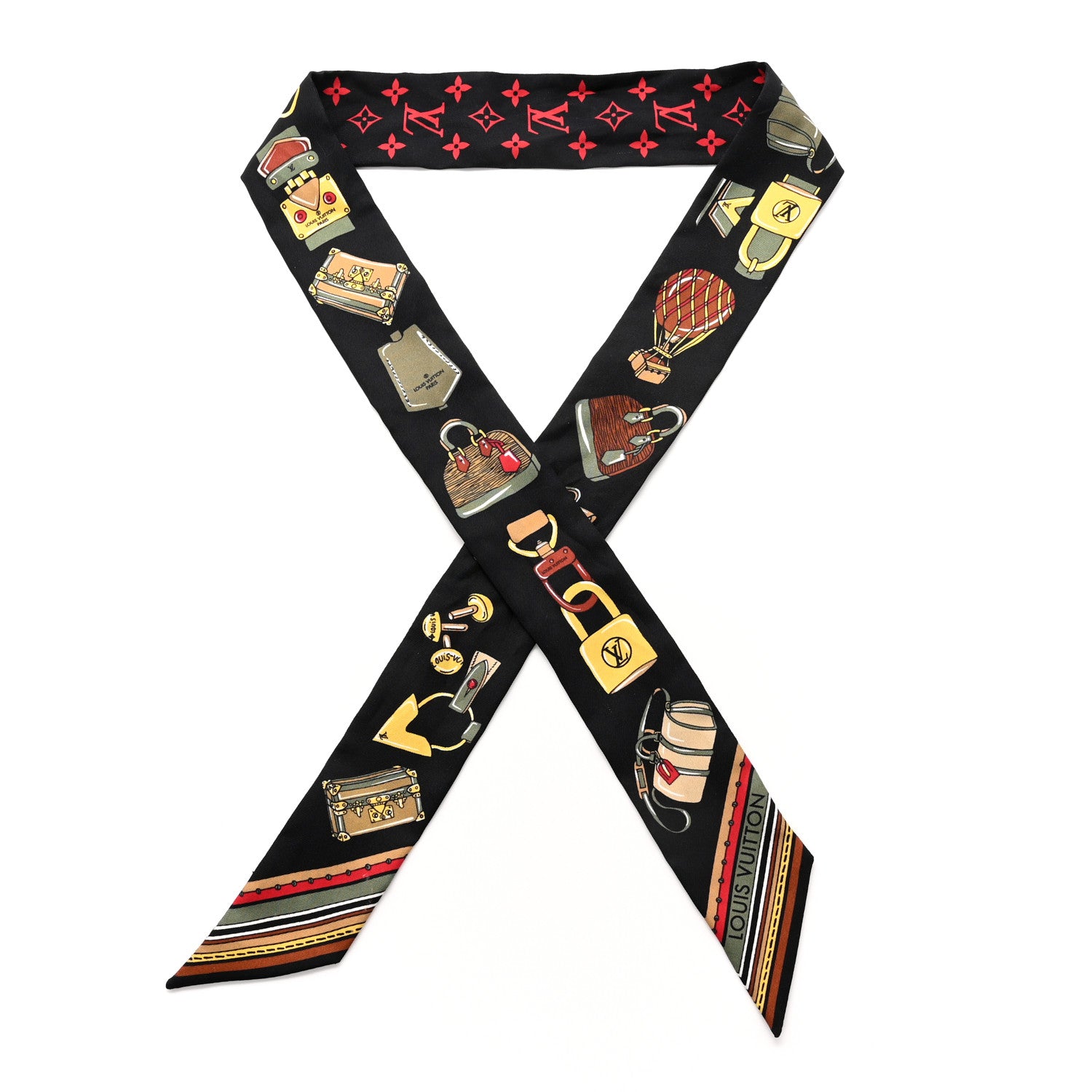 Louis Vuitton Silk Monogram Essentials LV BB Bandeau Black 1 of 4